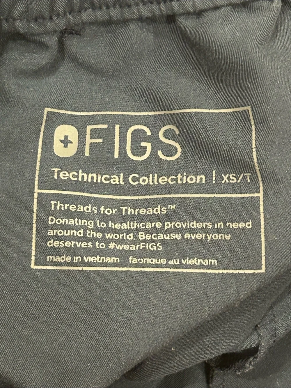 FIGS Tansen Jogger Scrub Pants XS Tall Navy FIONx Stretch Men’s Style 1000203